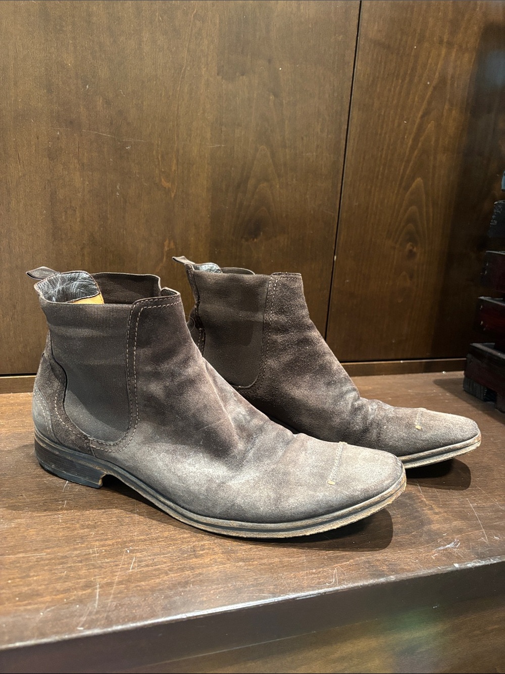 CNC Costume National Men's Dark Brown Suede Chukka Boots